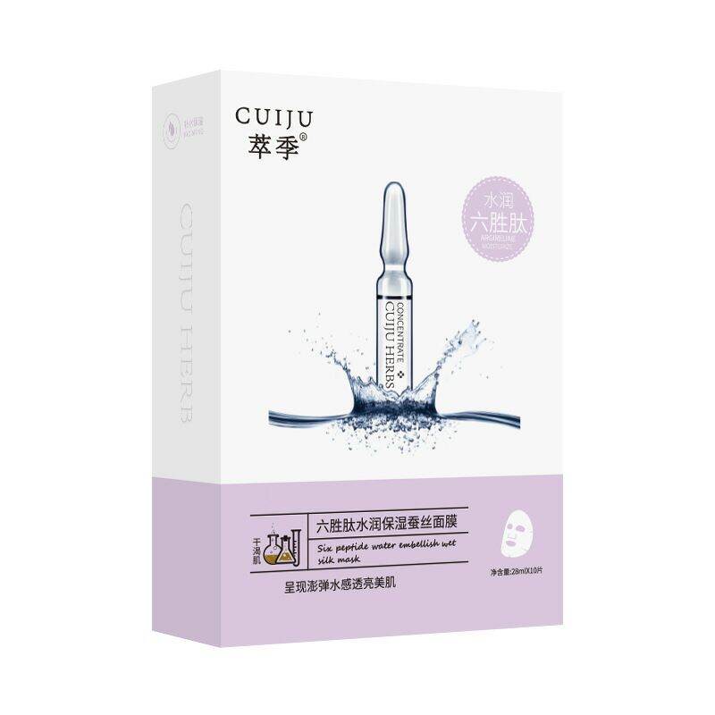 Mặt Nạ Lụa Dưỡng Ẩm - Cuiju - Six Peptide Water Embellish Wet Silk Mask - 28Ml
