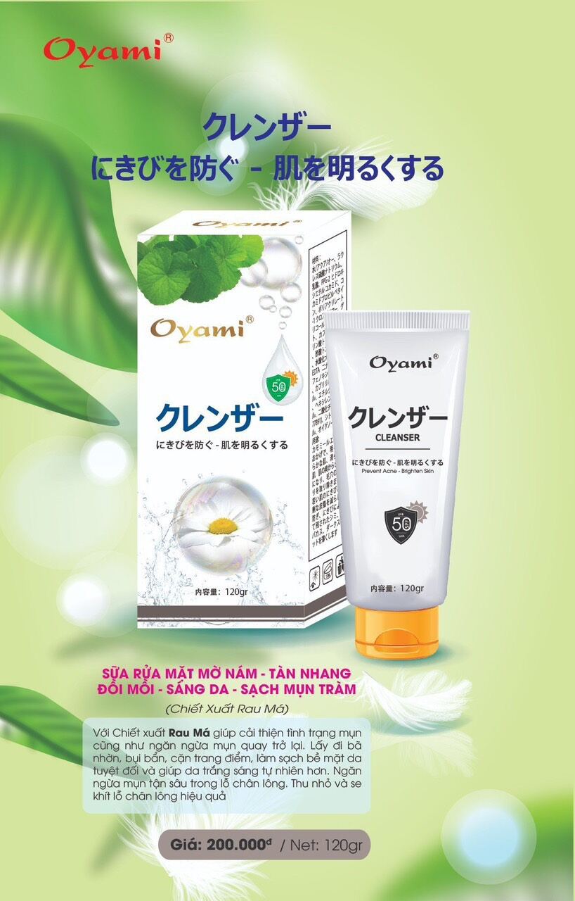 SỮA RỬA MẶT OYAMI CHIẾT XUẤT HOA CÚC.