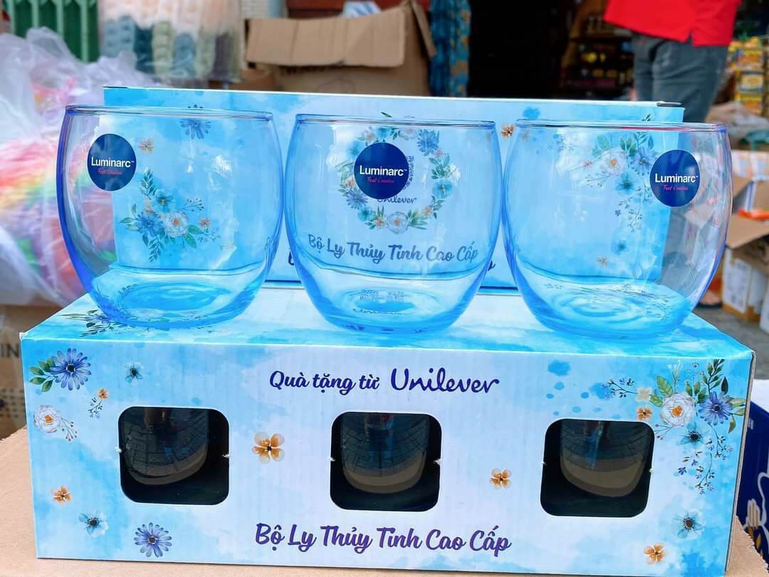 ❤ Set 6 ly thủy tinh Luminarc lùn xanh biển siêu đẹp
❤
