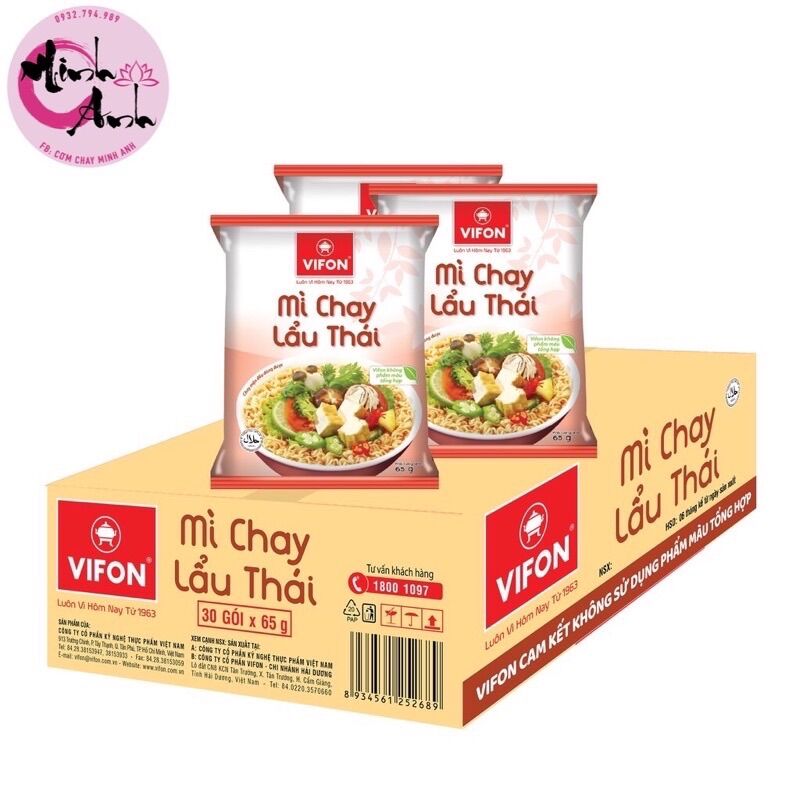 Mì chay vifon lẩu thái
