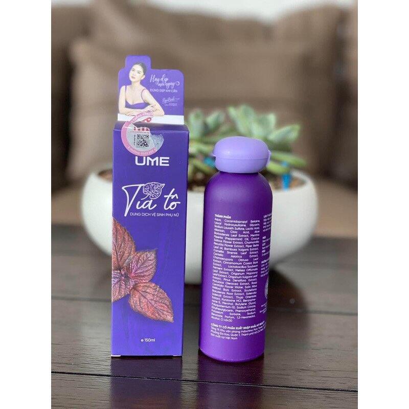 ￼[ Sẵn + Che tên ] DUNG DỊCH VỆ SINH LÁ TÍA TÔ UME 150ML