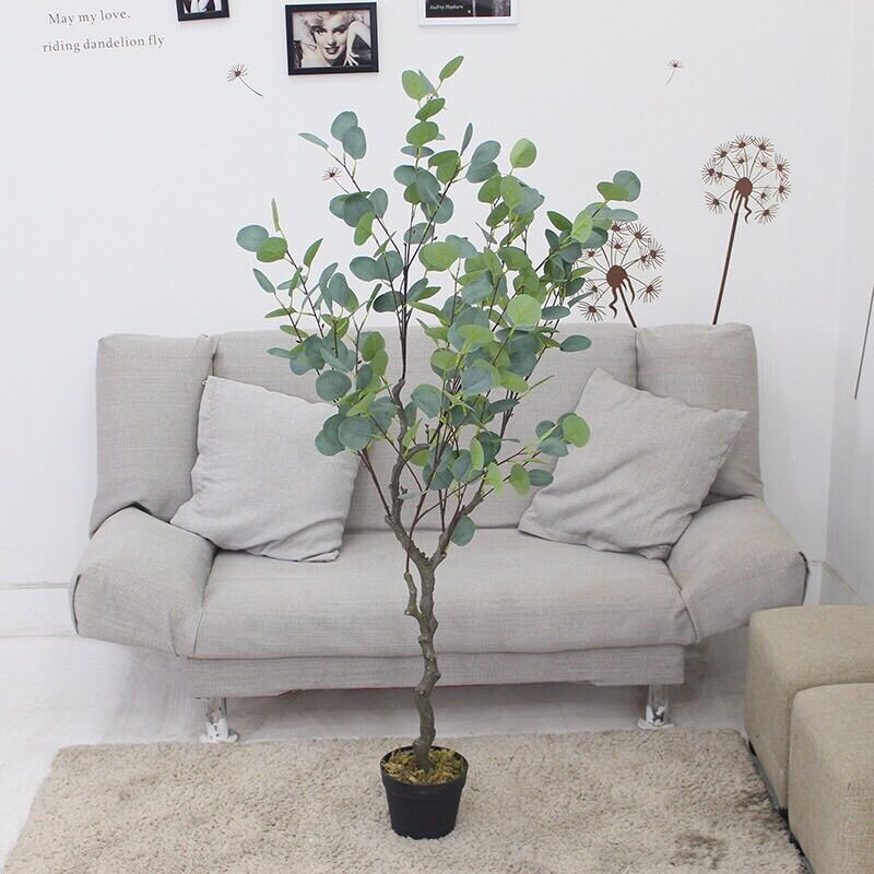 Cây giả cây bạch đàn trang trí 130cm hằng decor