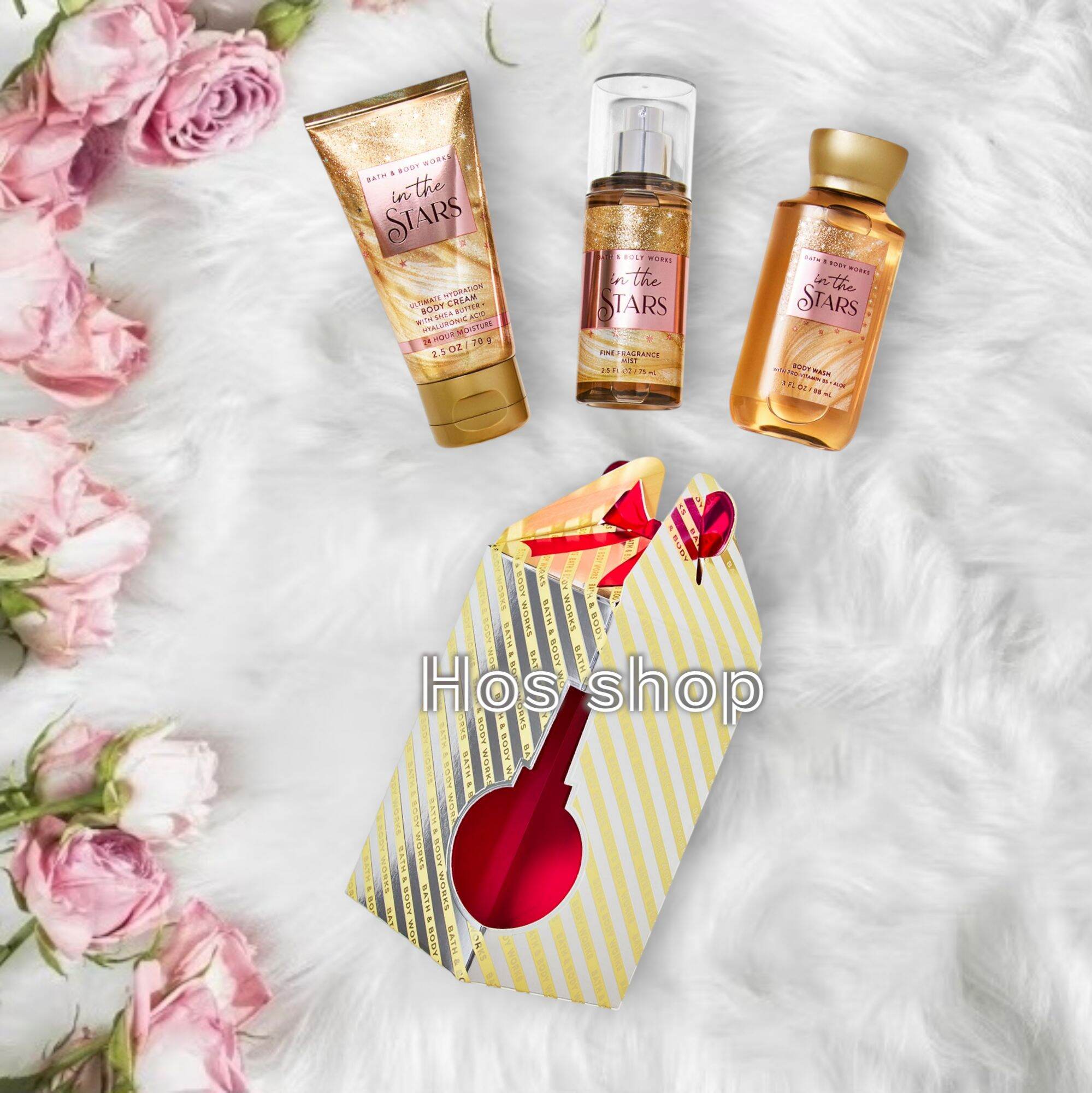 Bộ sản phẩm tắm dưỡng xịt thơm mini 3 món Bath and Body Works
