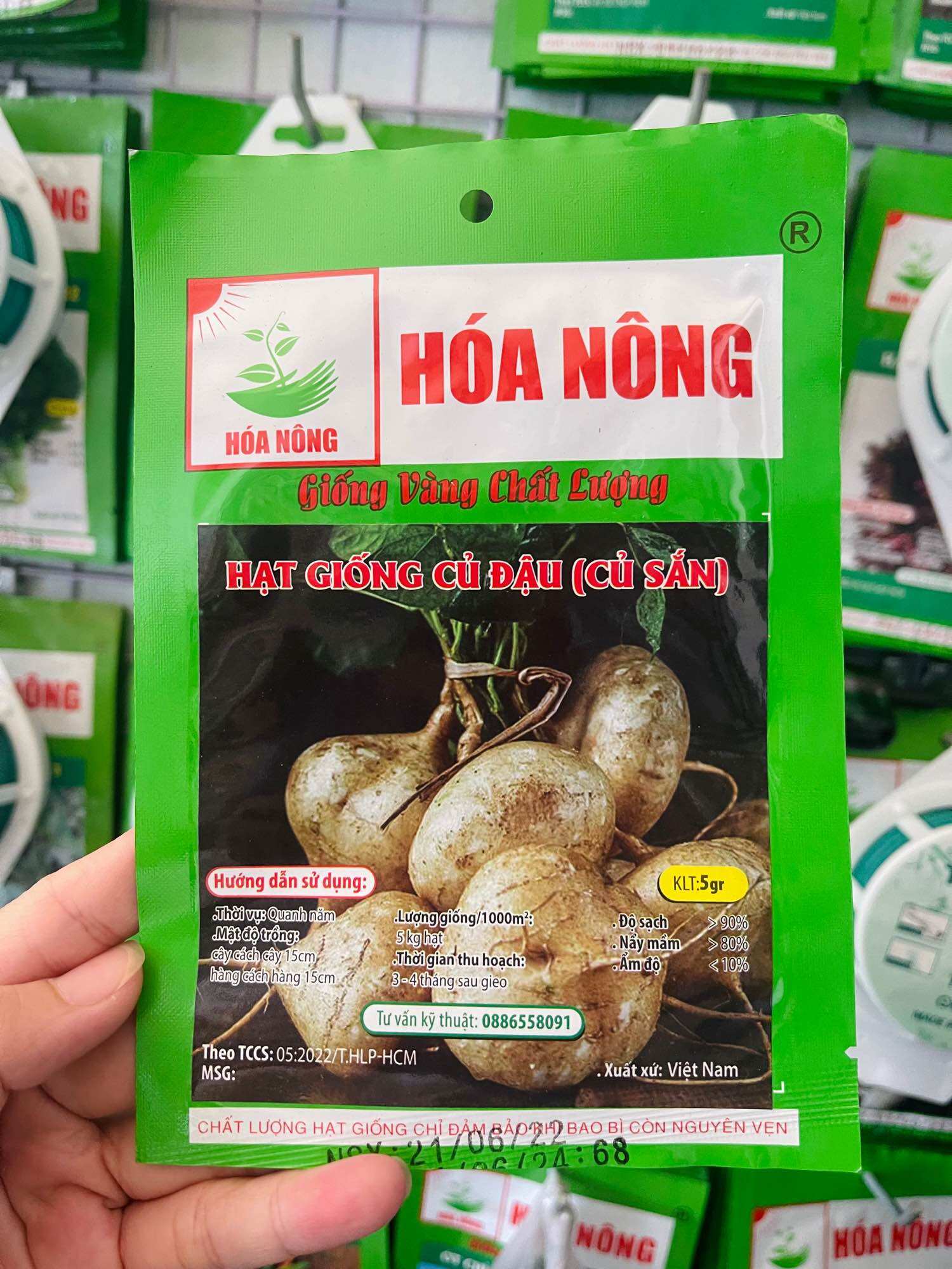 Hạt Giống Củ Đậu (Củ Sắn) Siêu Ngọt gói 5g