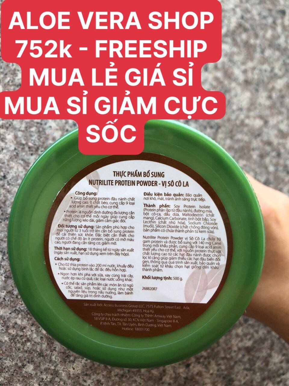 (752k) Away Chocolate Vegetable Protein Powder (500g)