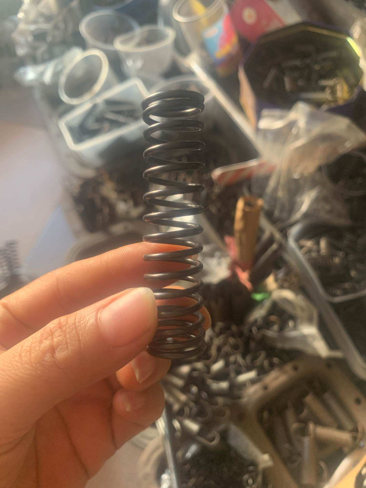 Lò xo nén phi 16 ( sợi 2mm dài 30mm;50;70;100mm)✅✅✅