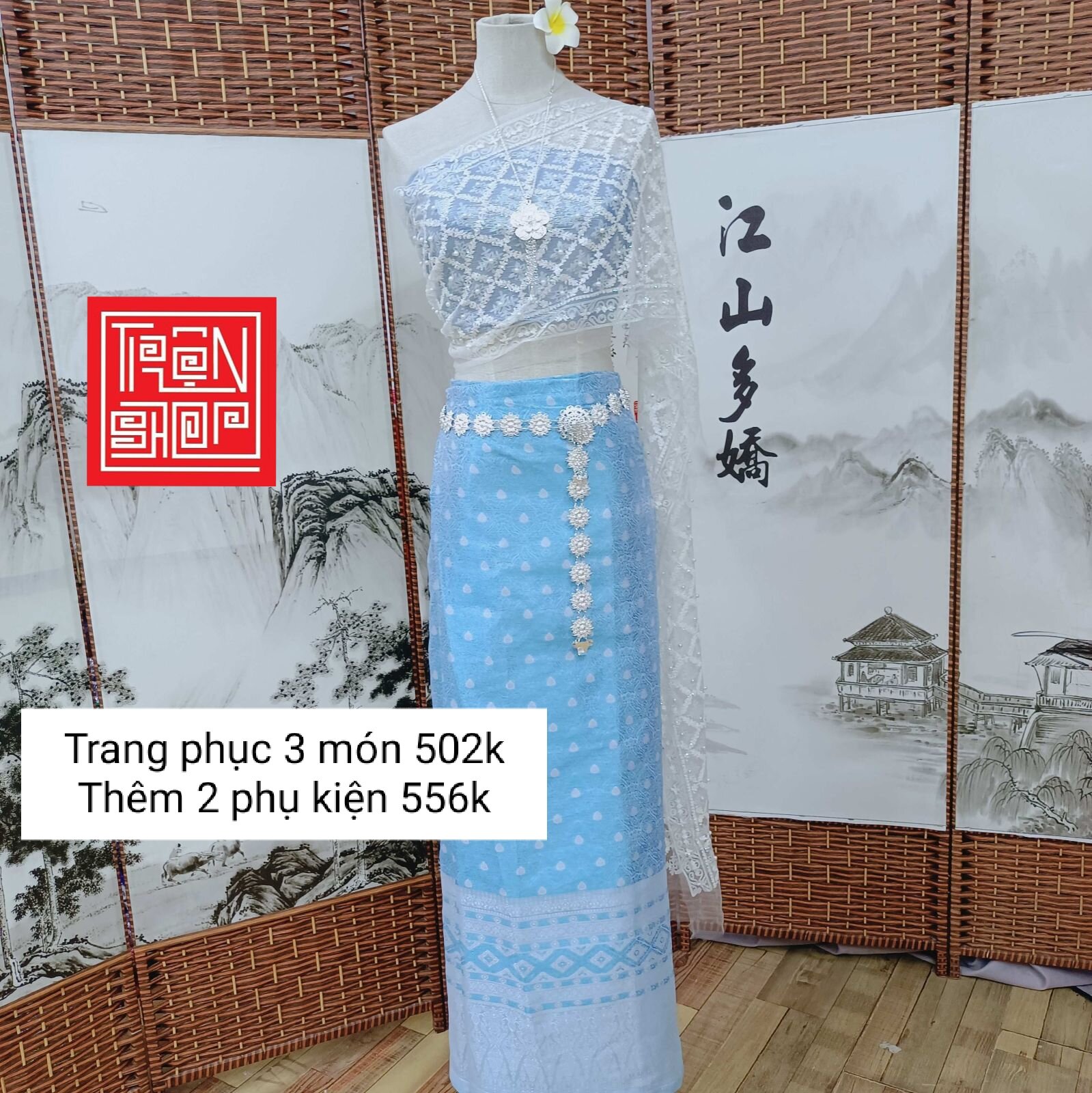 Set trang phục Thái Lan 5 món hàng new