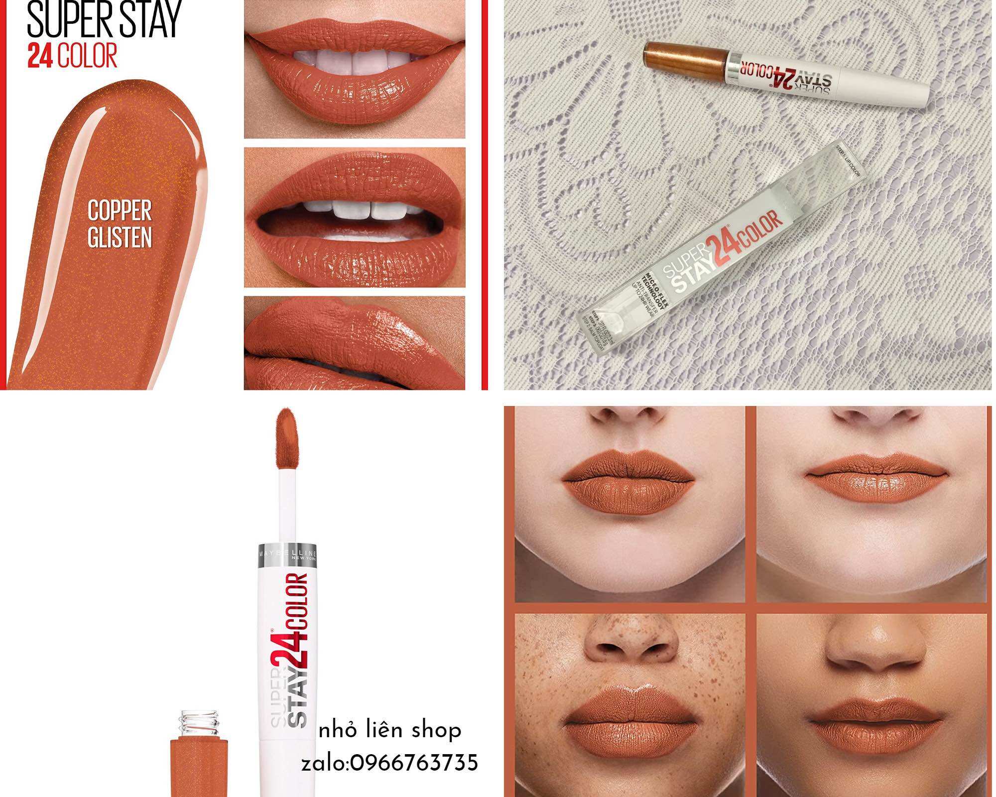 [SON KEM LÌ 24H CHÍNH HÃNG MỸ ] MAYBELLINE SUPERSTAY 24H COLOUR LIPSTICK