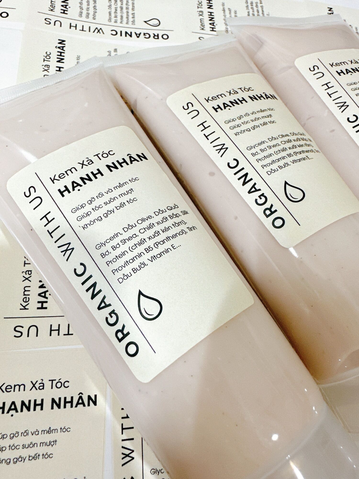 [NO SILICONE] Kem Ủ Xả Tóc - Hạt Hạnh Nhân Bồ Kết