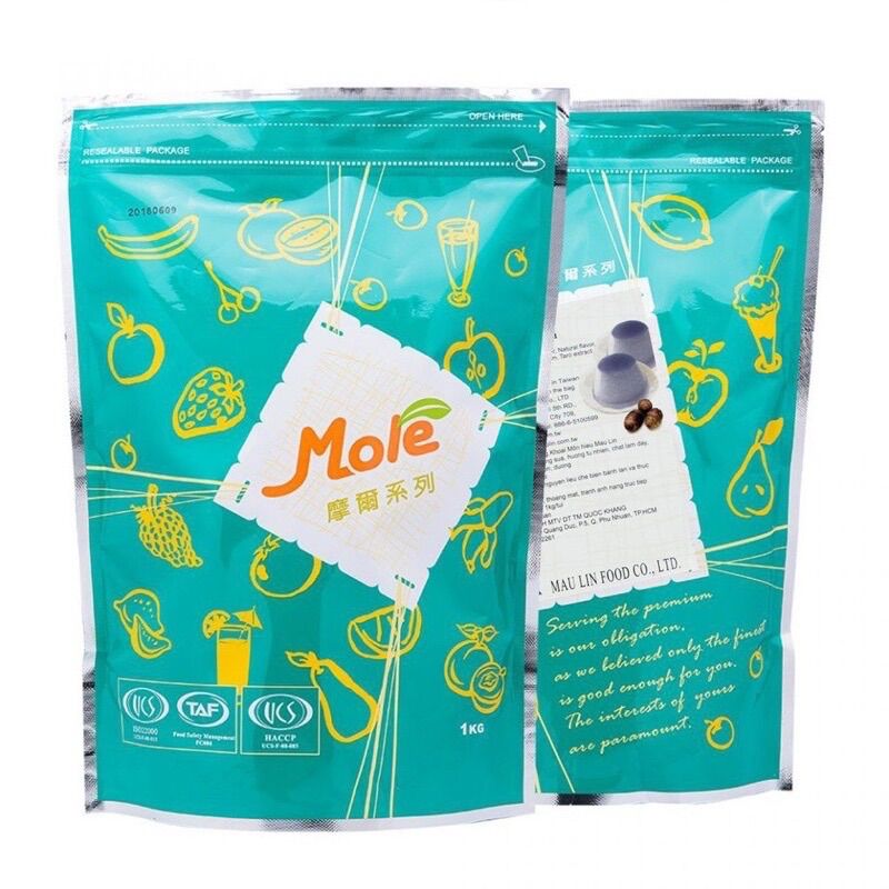 Bột Làm Pudding Trứng, Dâu Mole Đài Loan 1kg