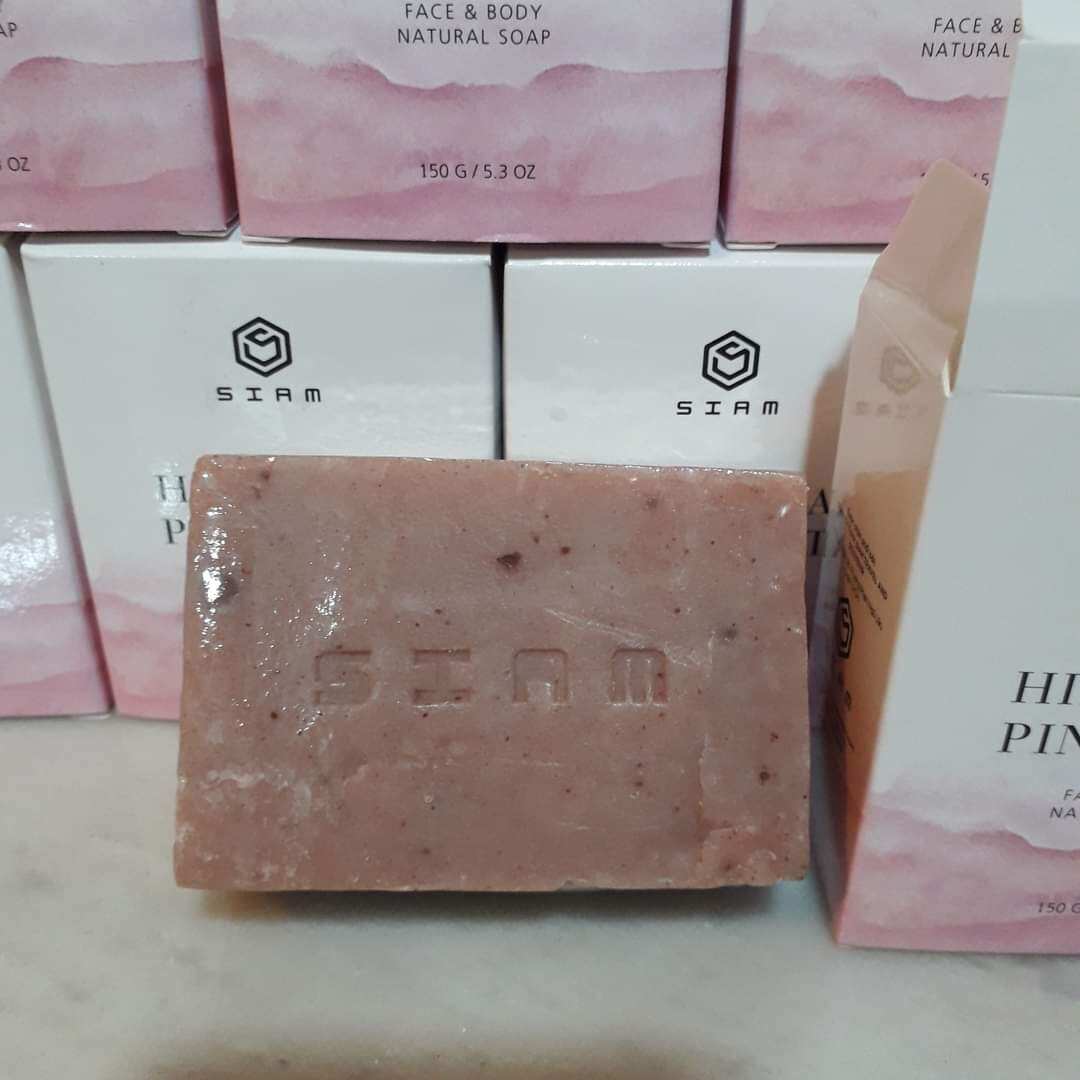 Combo 5 xà phòng muối hồng himalaya handmade tinh chất bơ dầu olive from pakistan tặng 500g muối hồng