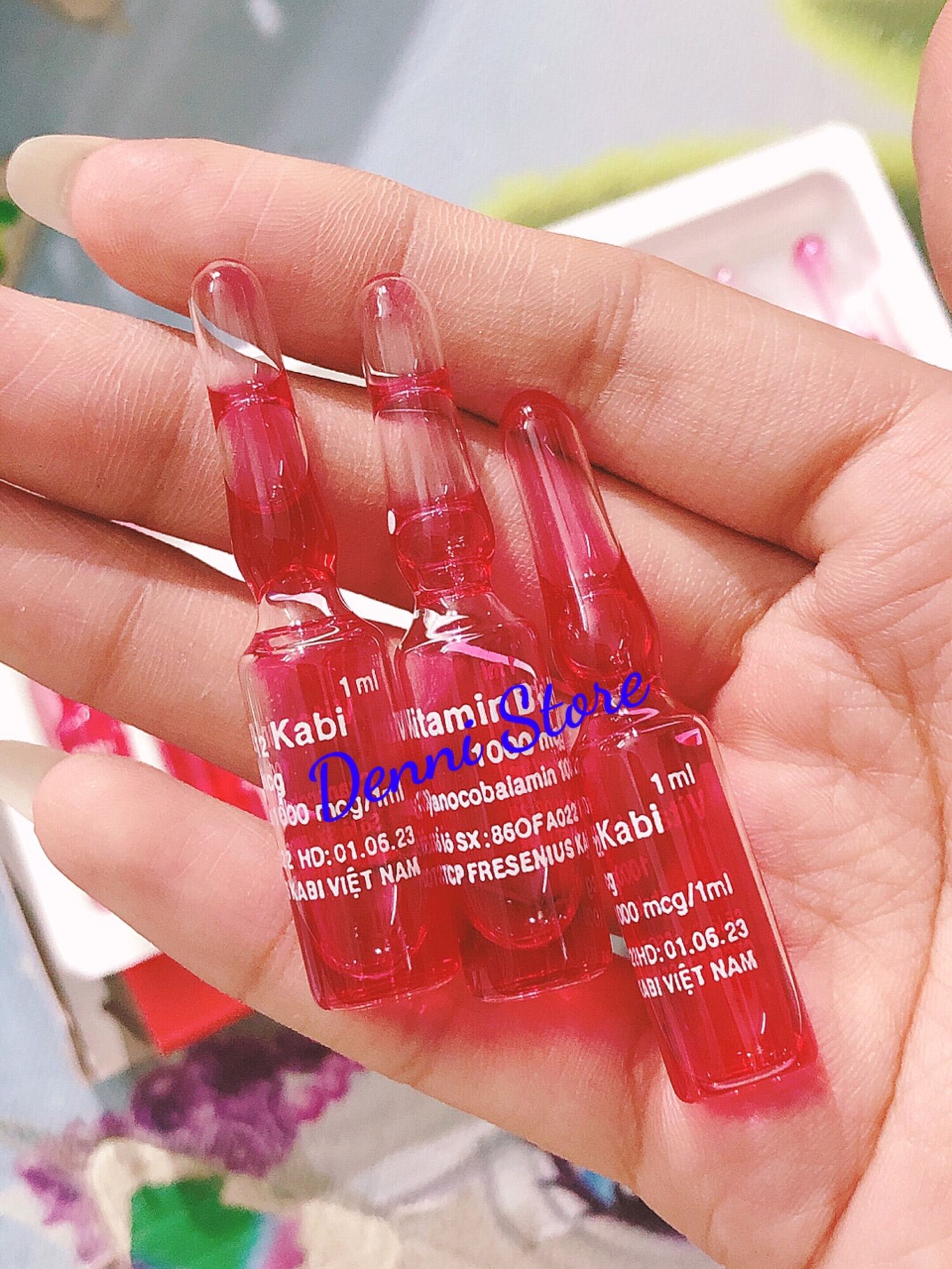 Ống Nước Màu Đỏ Pha Kem 1Ml