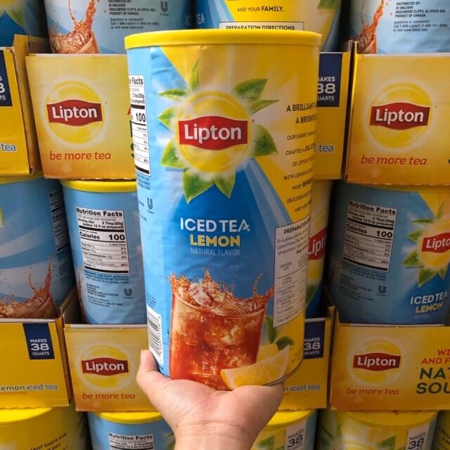 Hàng Mỹ Bột pha Lipton Iced tea Lemon 2,54kg date 05 2024