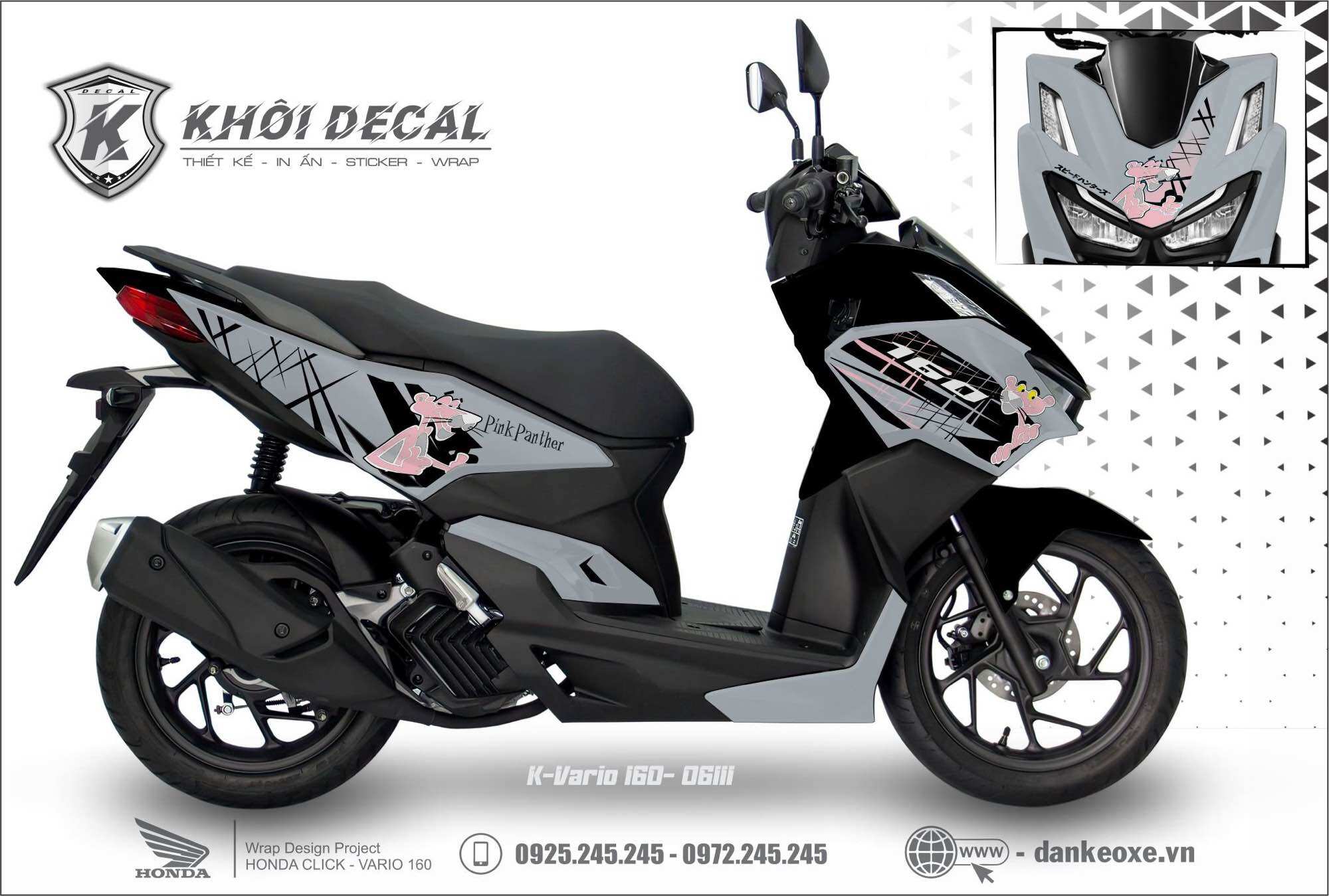Tem Vario 160 decal cao cấp