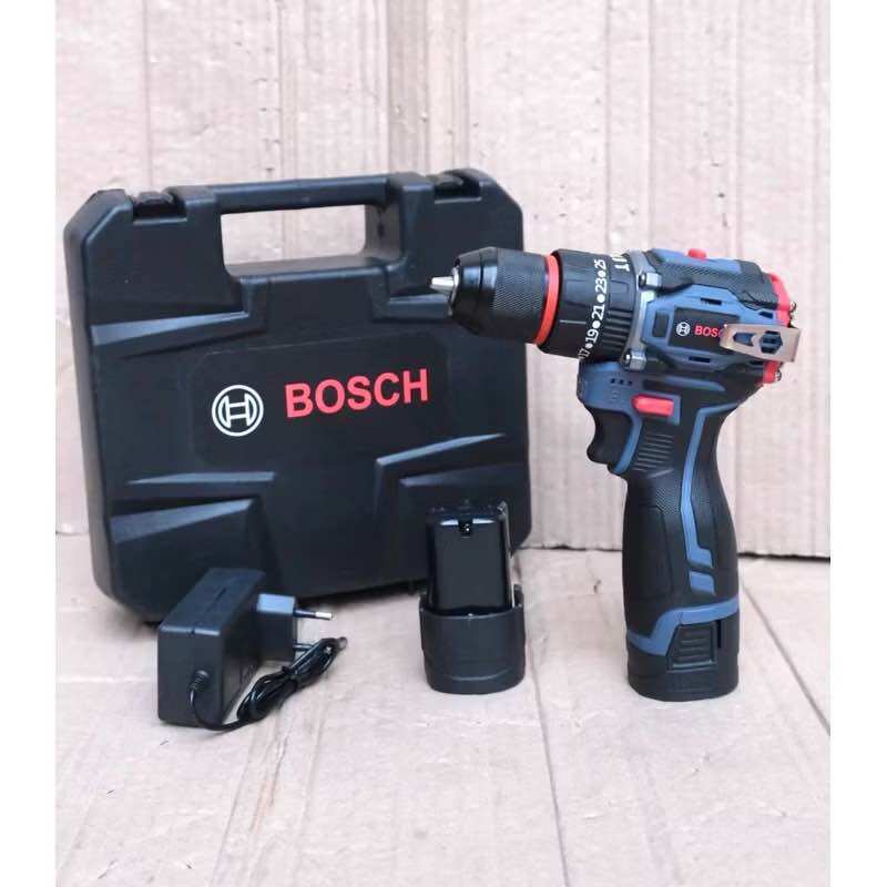  Máy khoan dùng pin Bosch 16,8V đầu kẹp Autolook 10mm động cơ không chổi than có ốp inox 