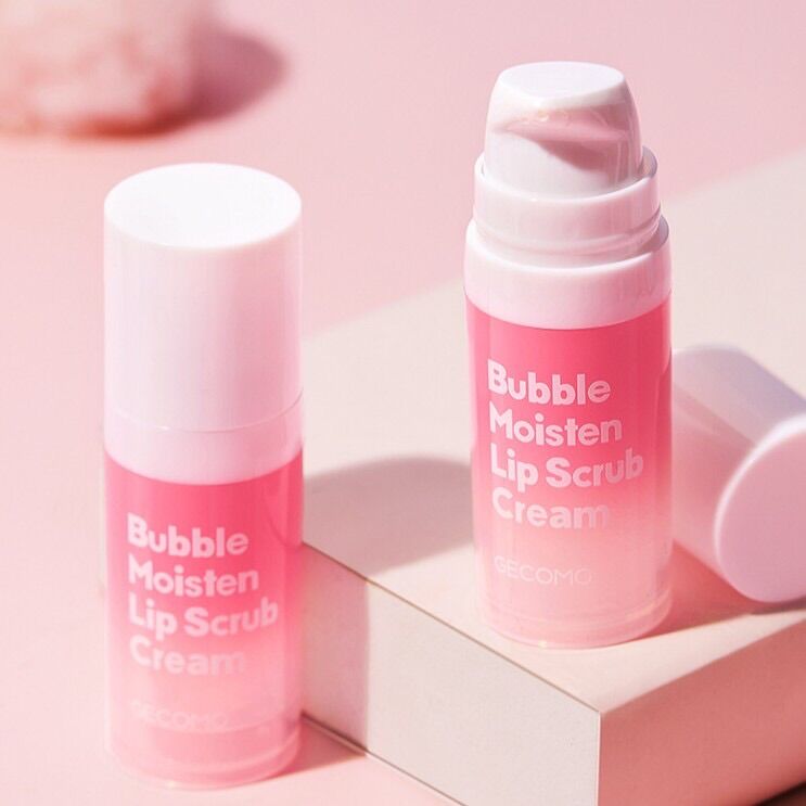 Tẩy da chết môi sủi bọt Gecomo Bubble Moisten Lip Scrub Cream Sena Beauty
