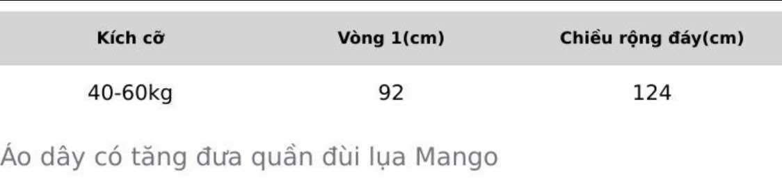 Bộ đùi mặc nhà 2 dây lụa mango dày mềm mát dưới 60kg