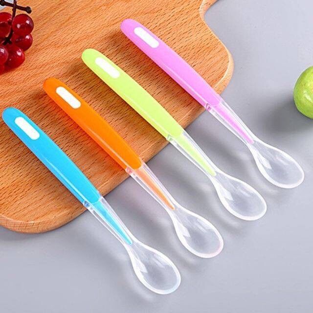 Thìa silicon siêu mềm cho bé tập ăn dặm