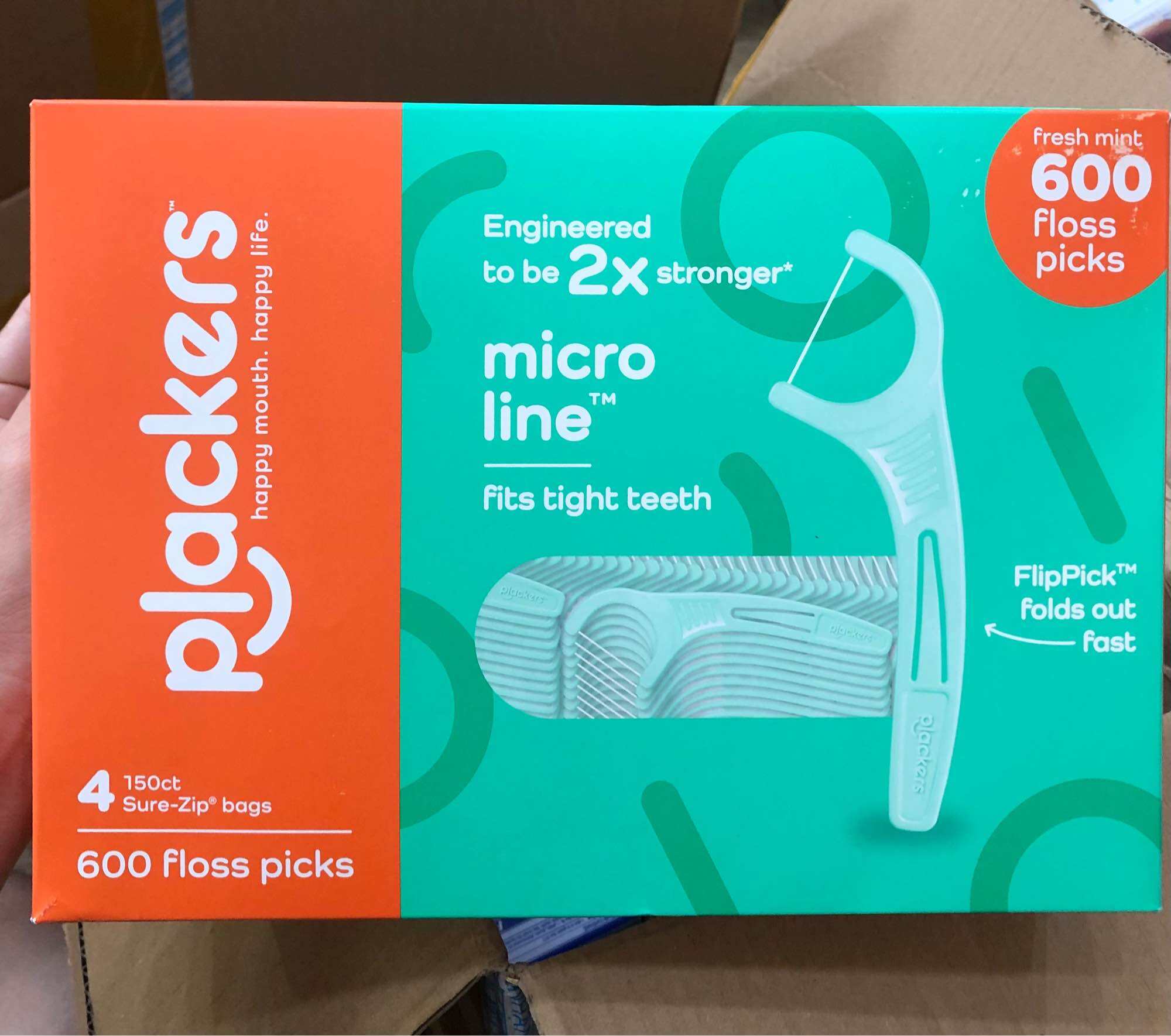 Tăm Chỉ Nha Khoa Plackers Micro Mint Dental Flossers 600 cây - Mỹ