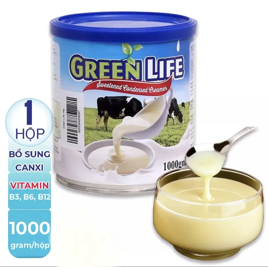 [HCM][Date 5/2022] Sữa ngon đậm đặc Green life 1kg - Malaysia