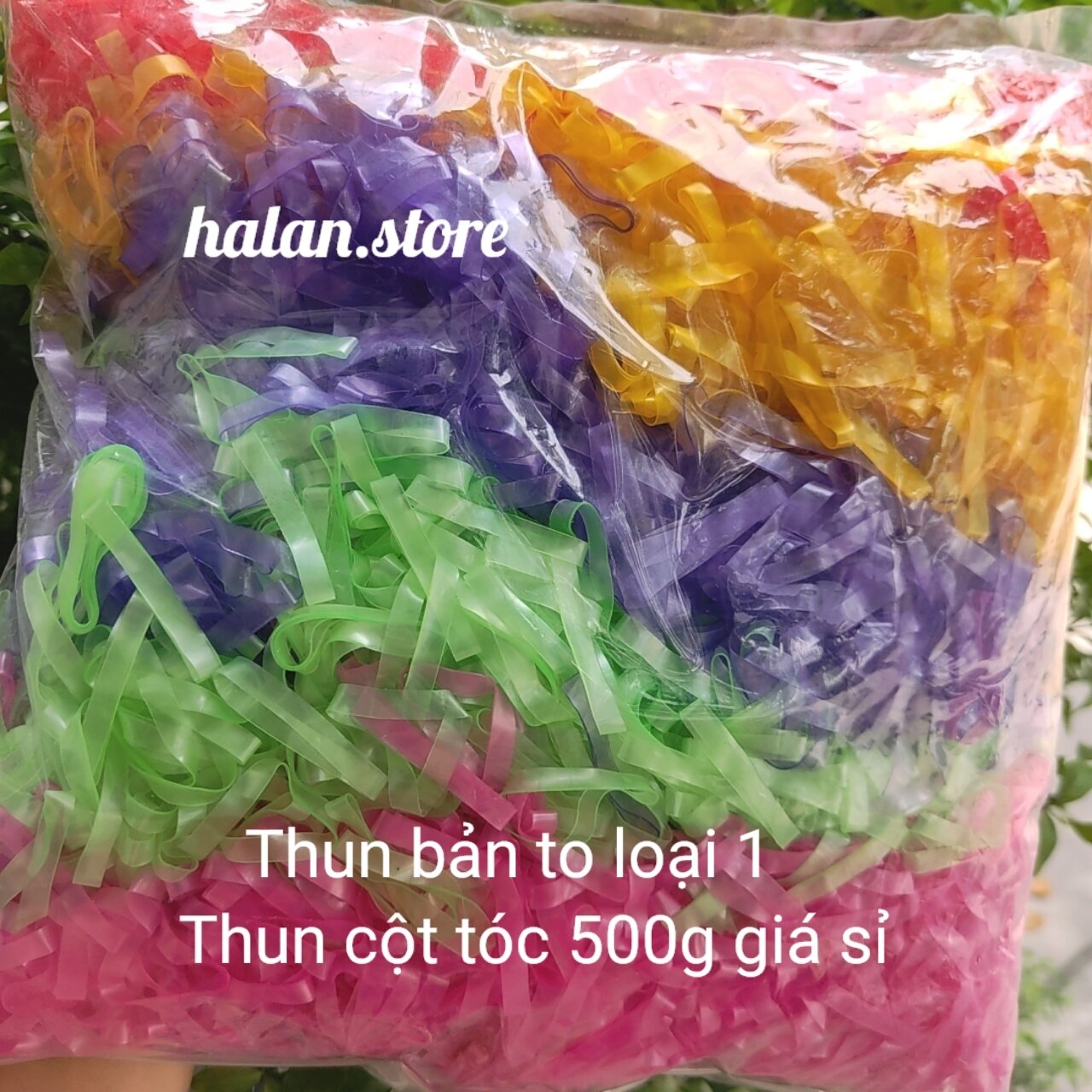 Thun cột tóc nhiều màu,đen,trong suốt loại 1,dai bền HA LAN.STORE