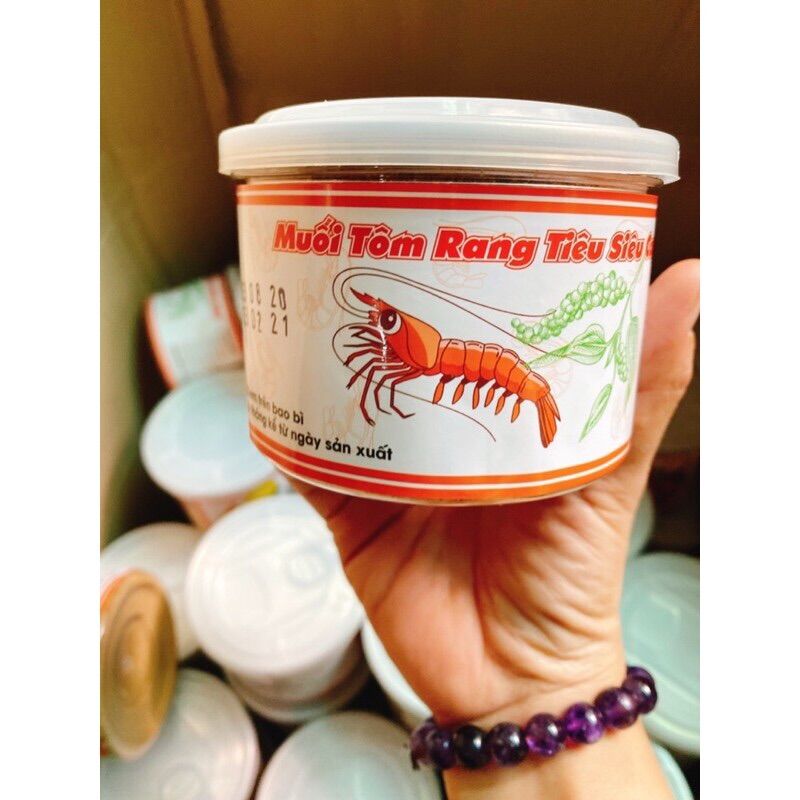 Muối tôm rang tiêu siêu cay hủ 250gr
