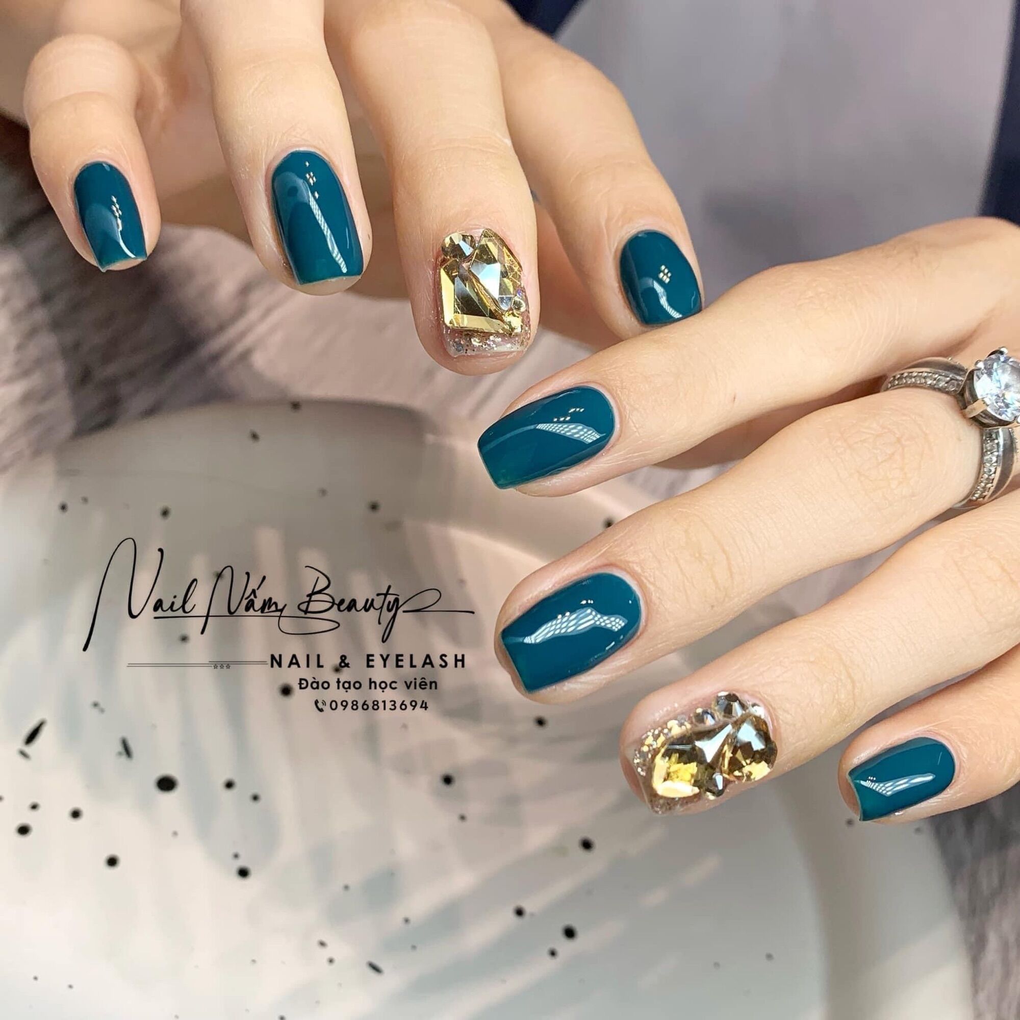 Sơn gel hót màu xanh mới