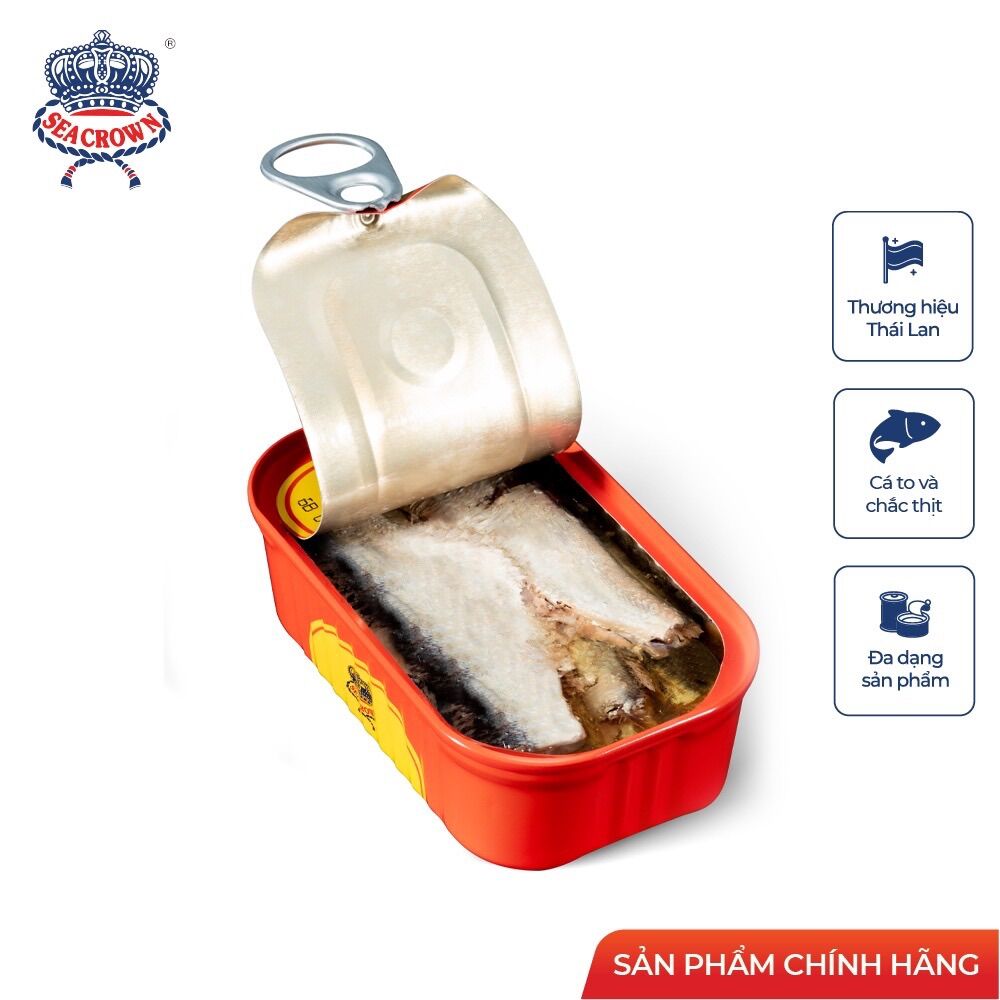 Cá hộp Sea Crown cá Trích ngâm dầu