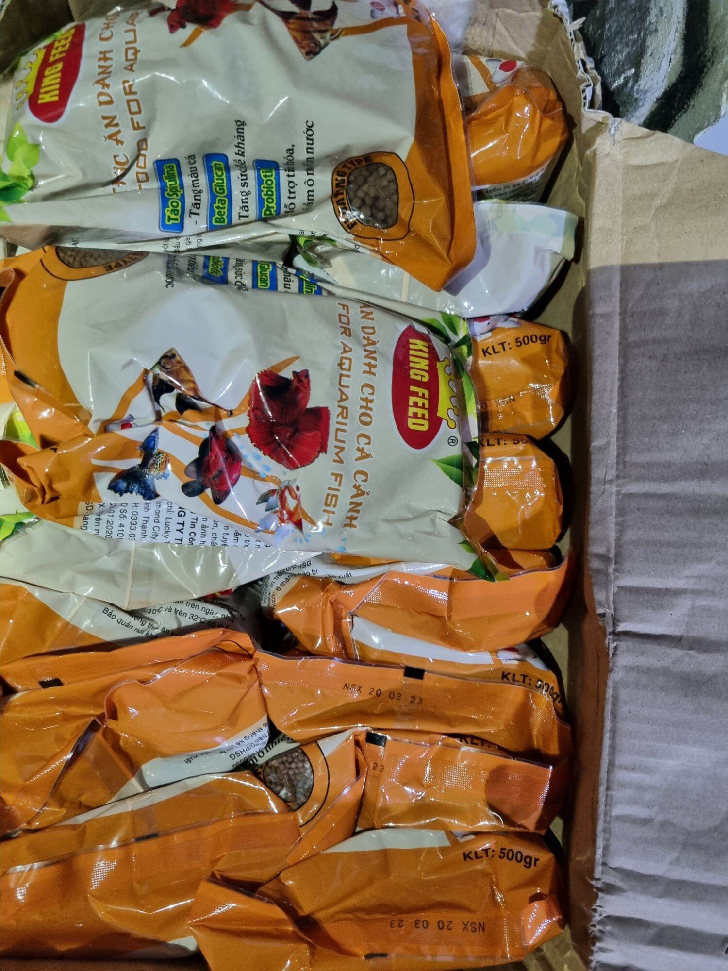 Thức ăn cá koi cao cấp kingfeed đạm cao tốt cho tiêu hóa