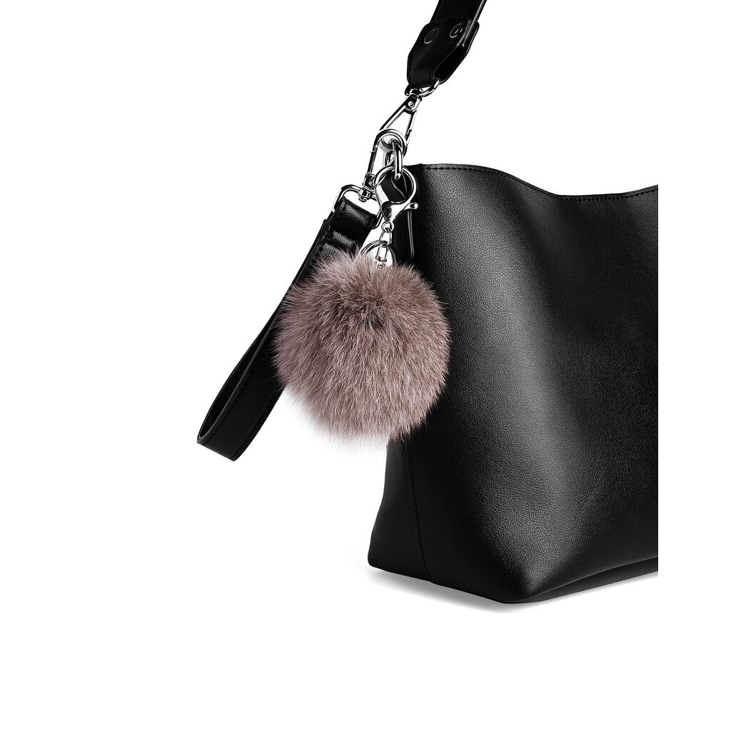 Túi xách Floralpunk Pom Pom Bag màu đen