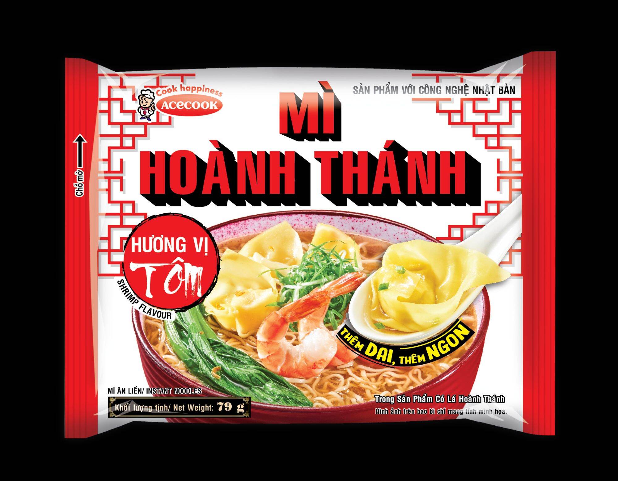 Mì Hoành Thánh (79g × 30 gói)...date mới ...bao ngon