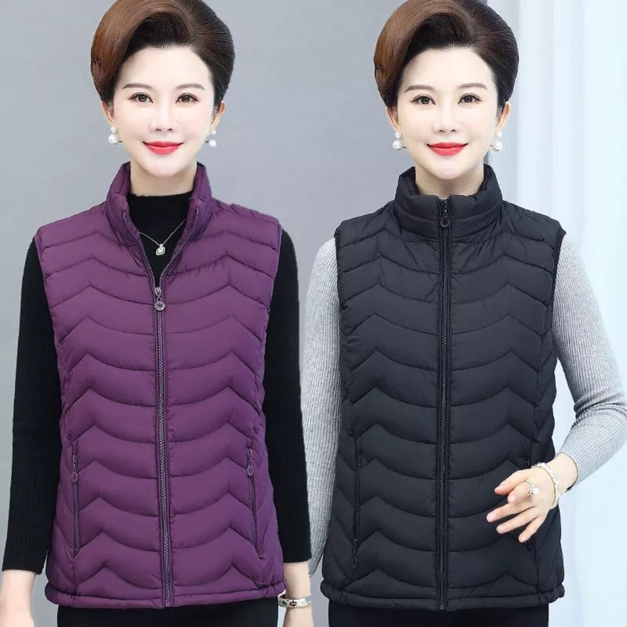 Áo phao gile tặng bà tặng mẹ big size cho người tới 70 kg