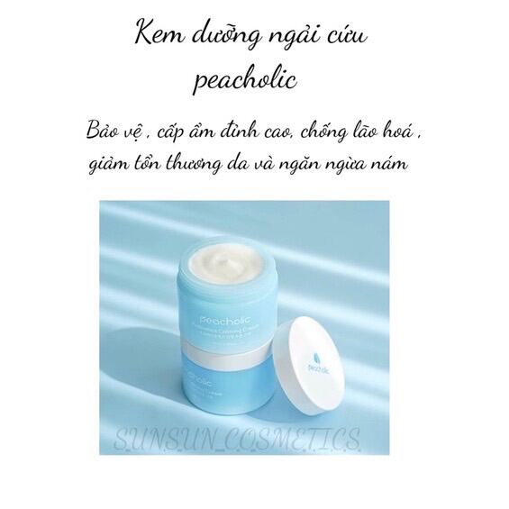 Kem dưỡng ẩm peacholic từ ngải cứu