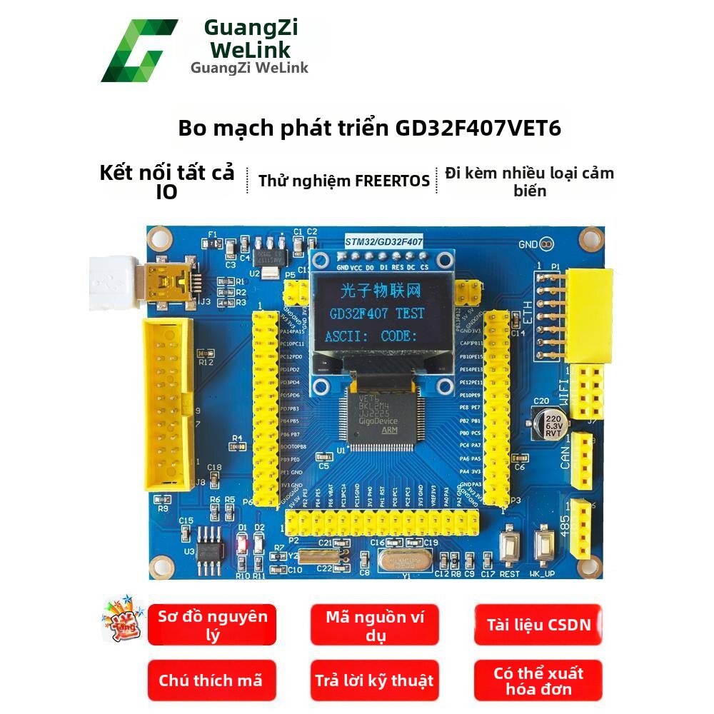 KELAJI | STM32 Replacement F407 Core Board with Ethernet Giá 1,392,000 Đồng*Miễn phí vận chuyển