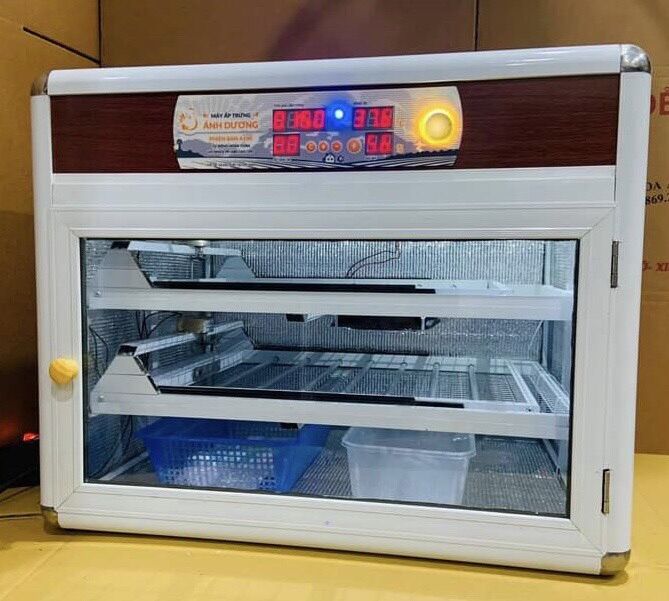 Máy ấp trứng Ánh Dương 112 trứng thùng hợp kim cao cấp