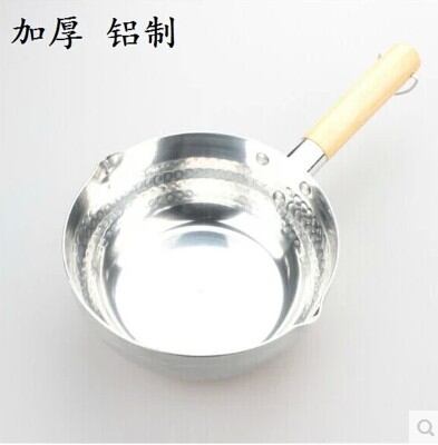 High Quality Wooden Handle Yukihira Pan Thickened Japanese Aluminum Sauce Pot Soup Powder Cooking Pot Aluminum Sauce Pot Porridge Pot Milk Pot Milk Boiling Pan Milk Pot