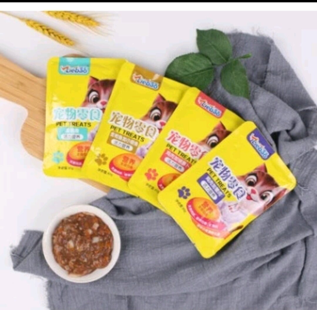 Pate sốt nội địa Trung Liebao gói 80g- Pate cho mèo