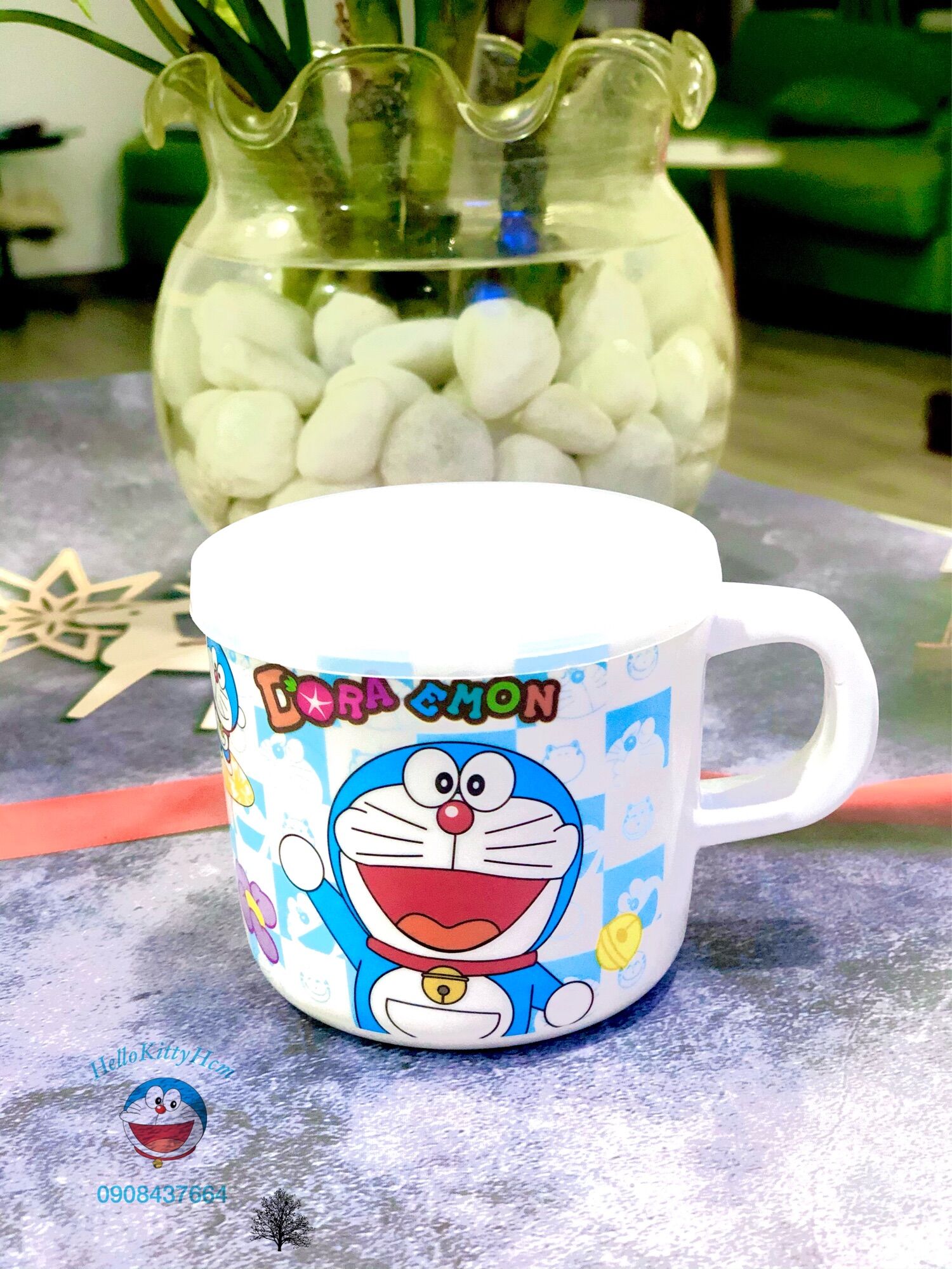 [HCM]Ly có nắp Melamin Doreamon