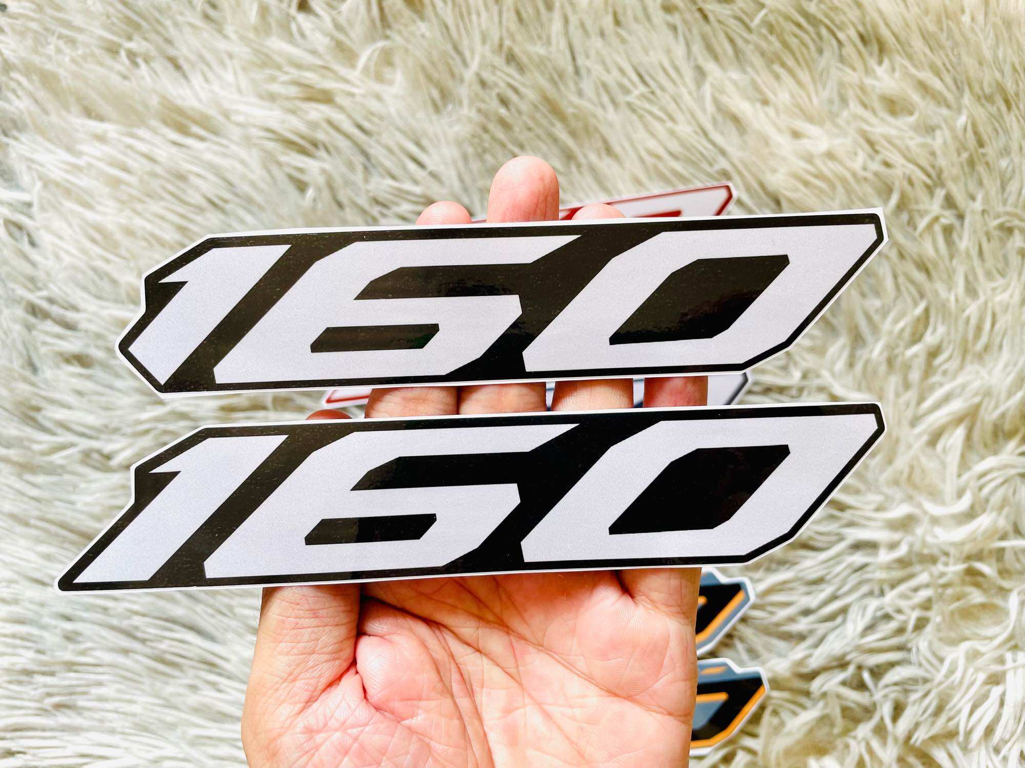 Tem số 160 Cho Airblade 160cc, tem đẹp sắc nét (giá 1 cặp)