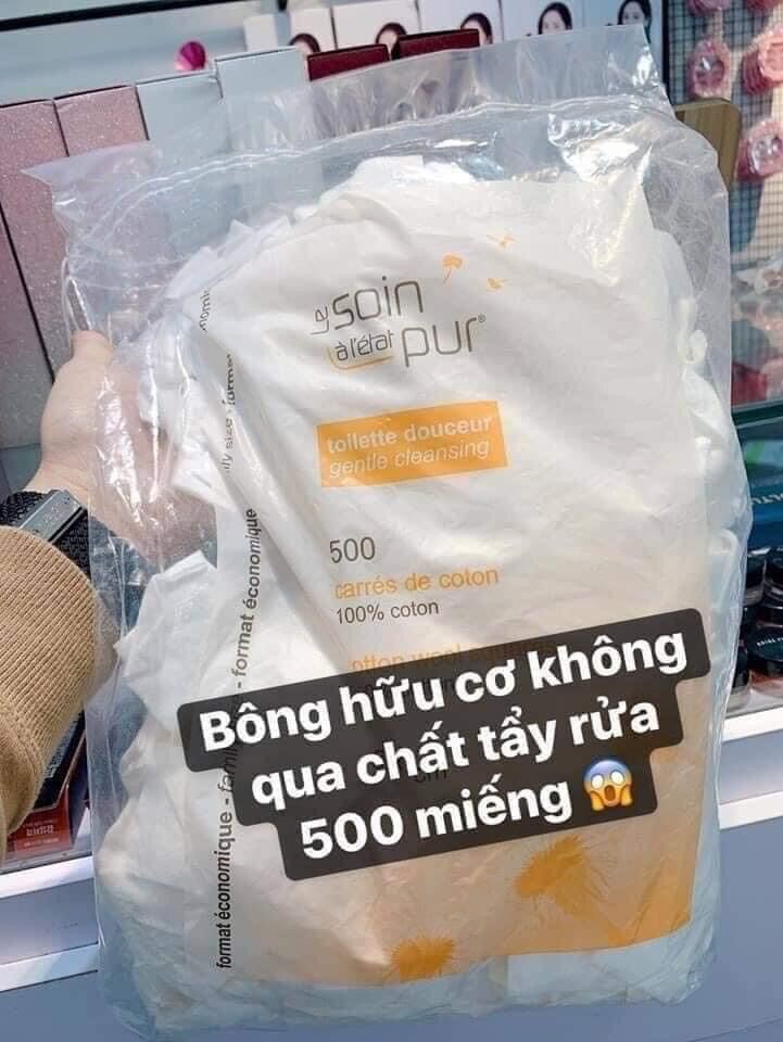 Bông tẩy trang Tetra Pháp 600 MIẾNG