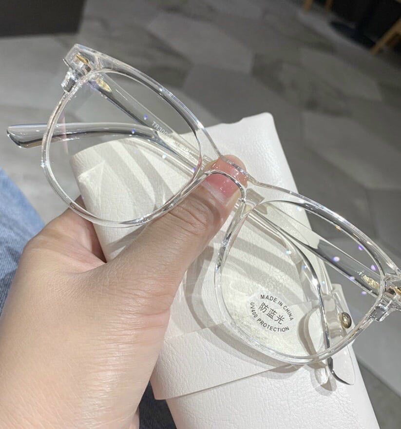Mắt kính thời trang trong suốt 1 giọt