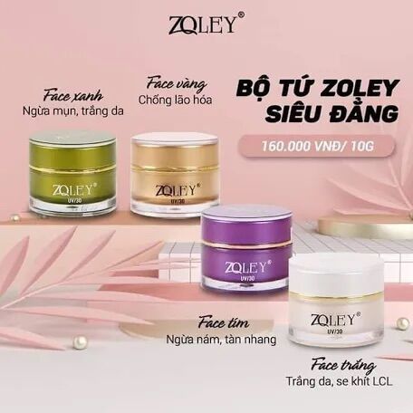 Kem zoley màu xanh 10g