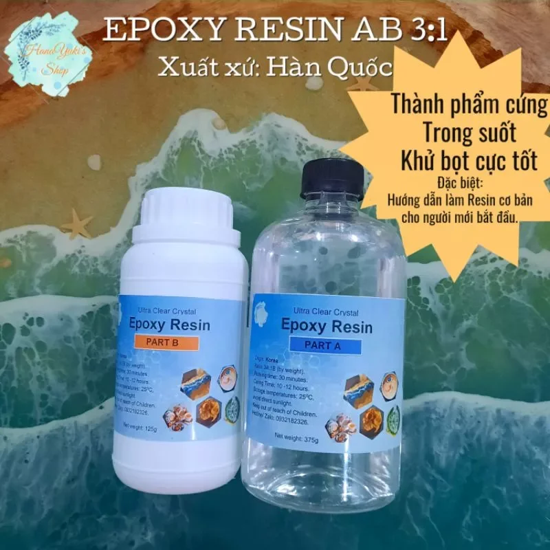 Epoxy Resin khử bọt cực tốt, cứng, trong suốt