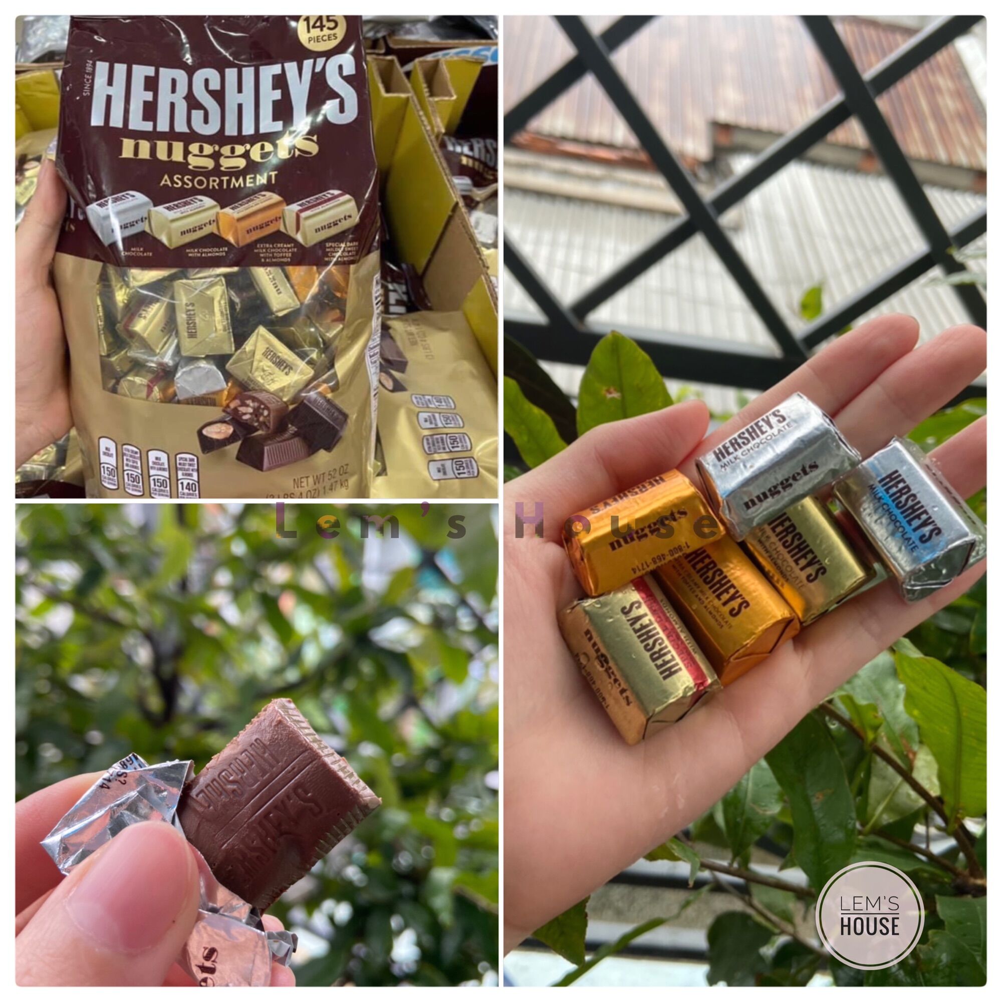 Kẹo CHOCOLATE HERSHEY’s NUGGETS Size SHARE Tiện Dụng