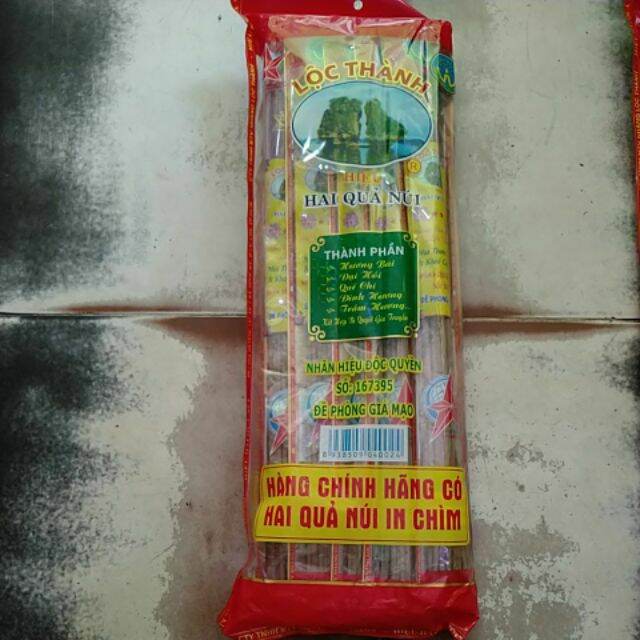 Nhang cuốn tàn ( đậu tàn) Hiệu 2 quả núi