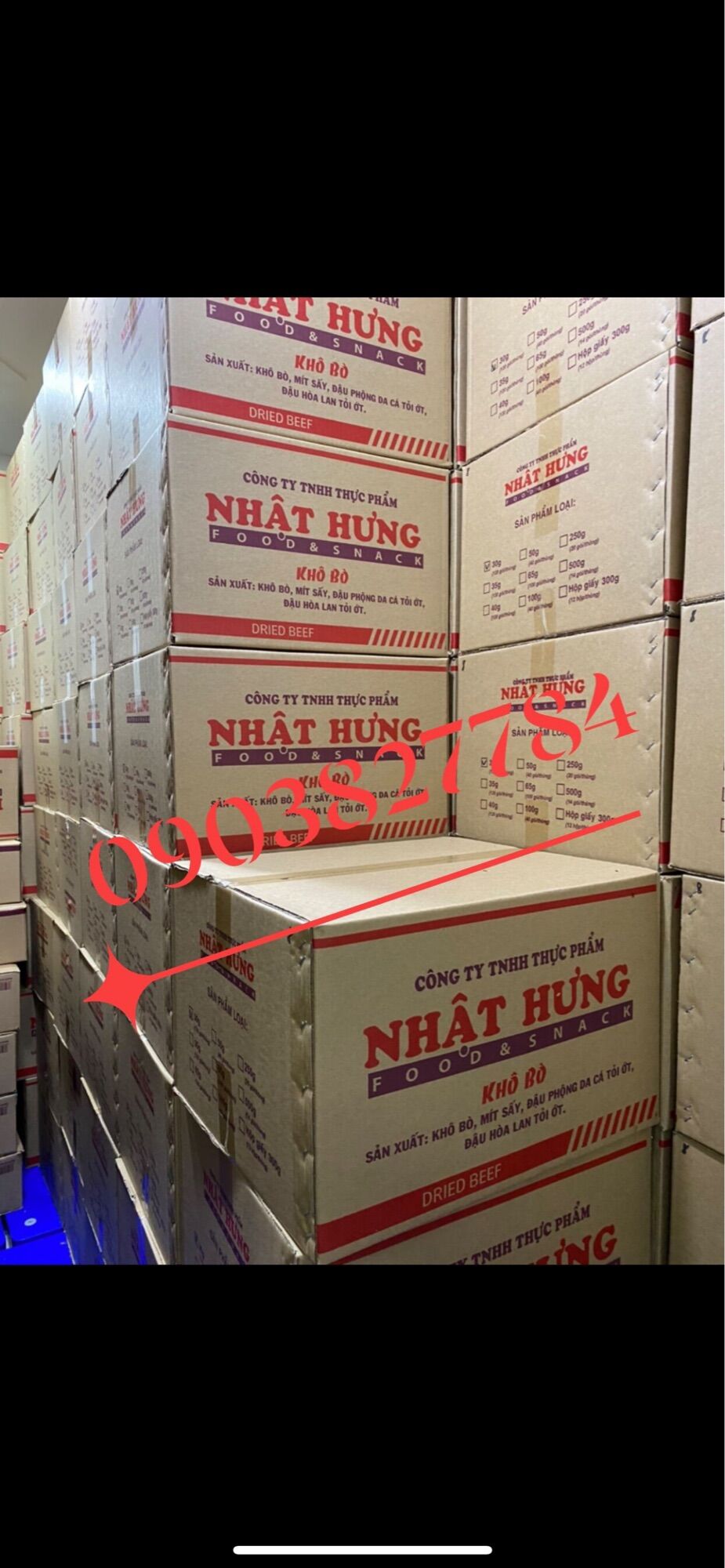 Khô bò Nhật Hưng 250g