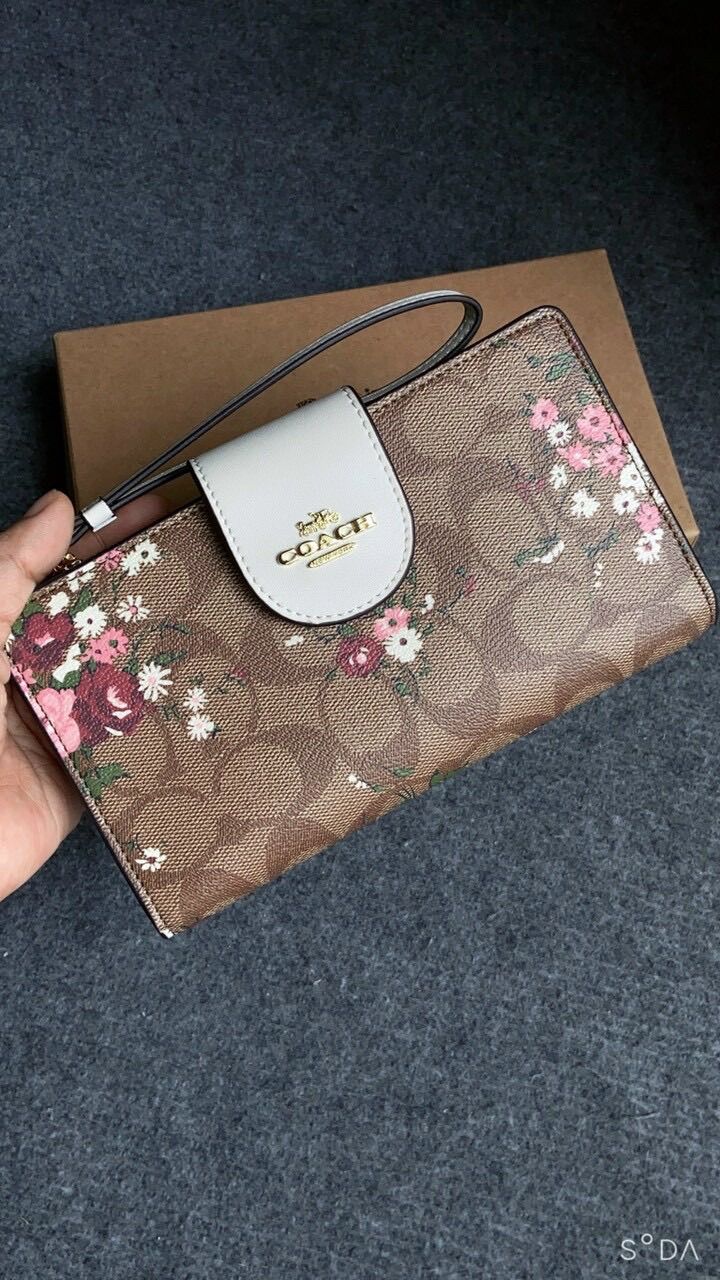 Ví Coach nữ hoa nhí xinh xắn