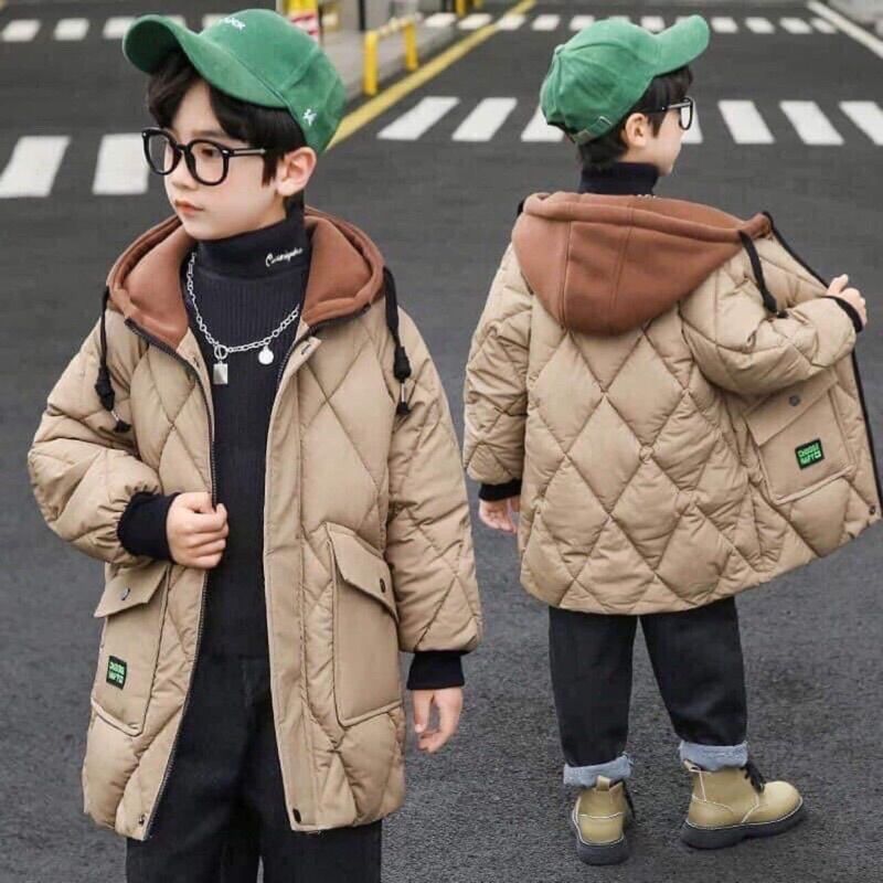 Áo phao lót nỉ bé trai size đại