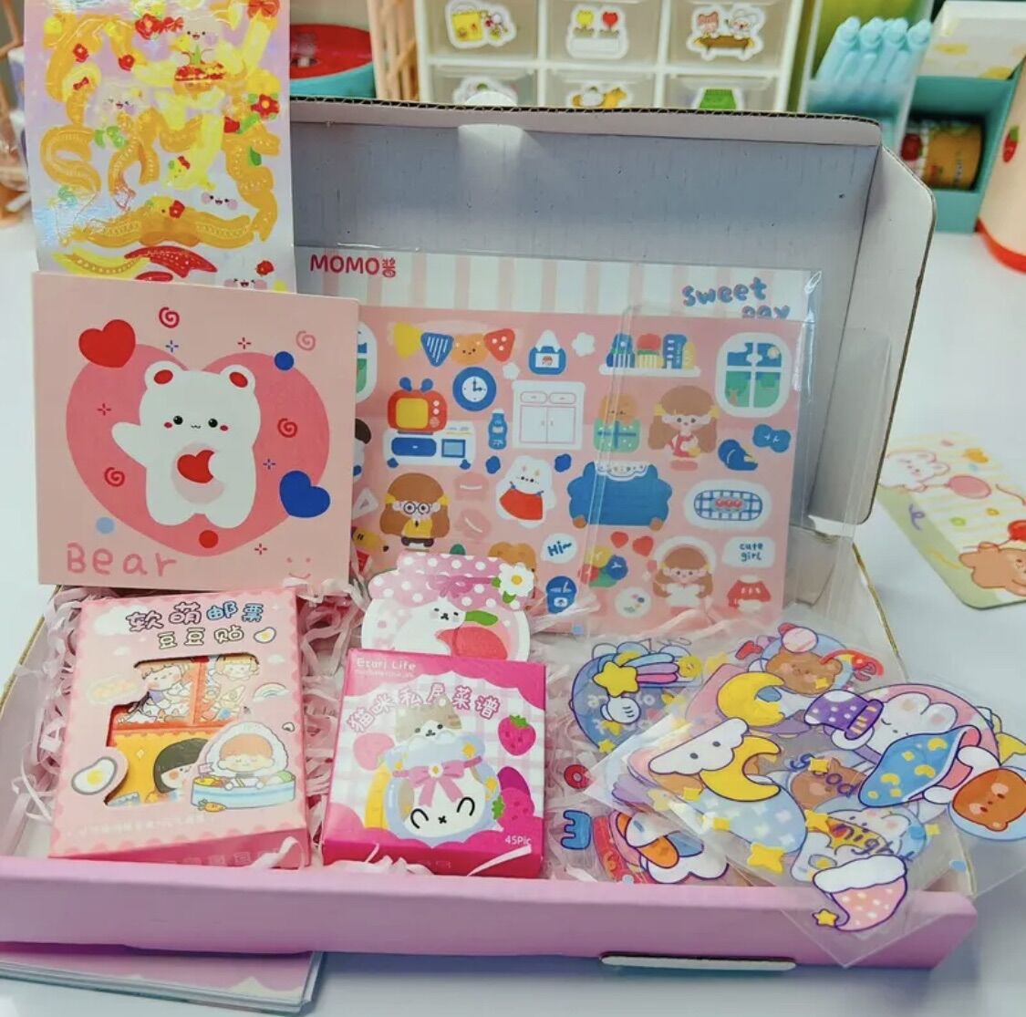 Set mix sticker cute dễ thương