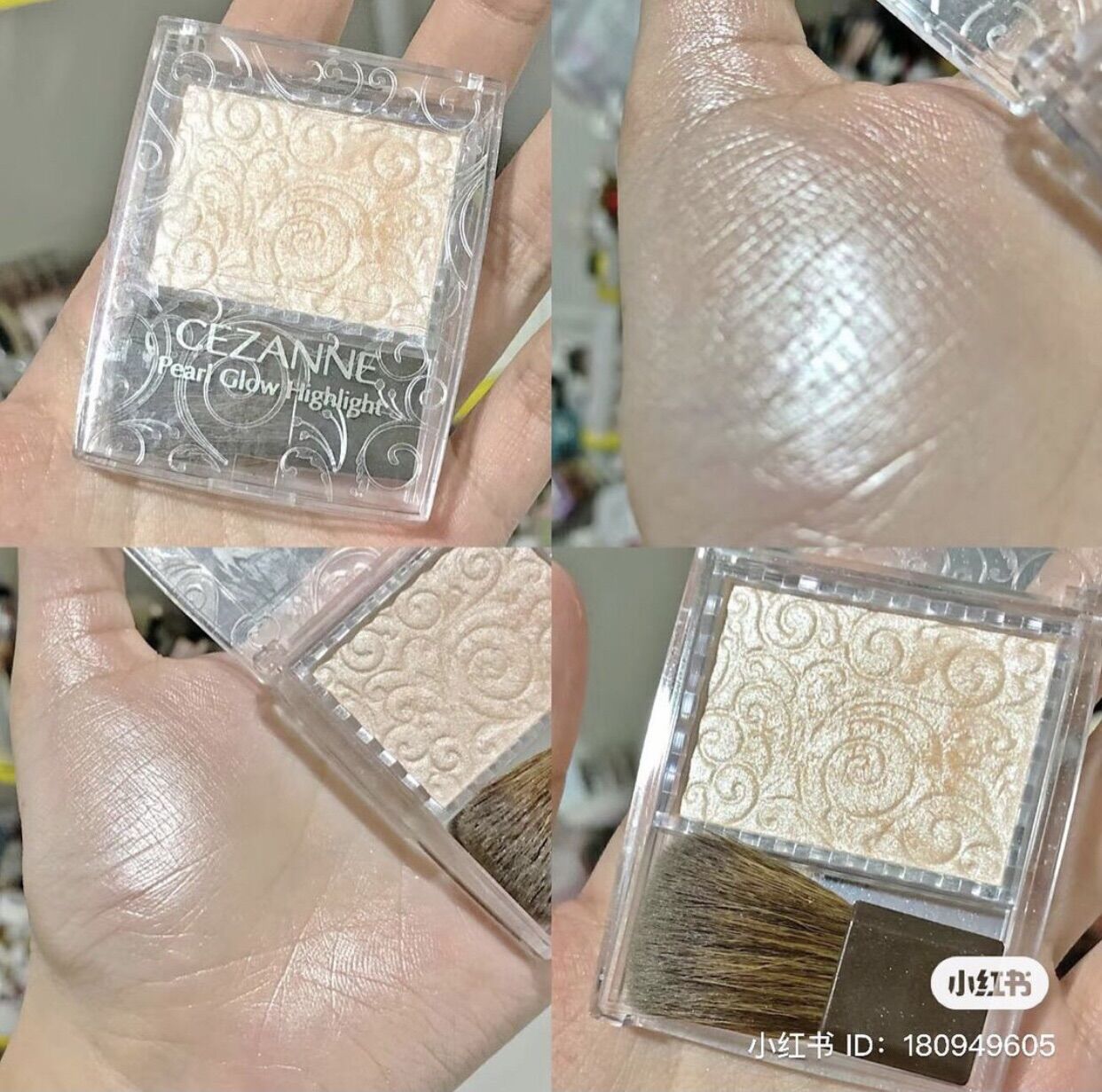 Phấn bắt sáng Cezanne Pearl Glow Highlight - màu 01